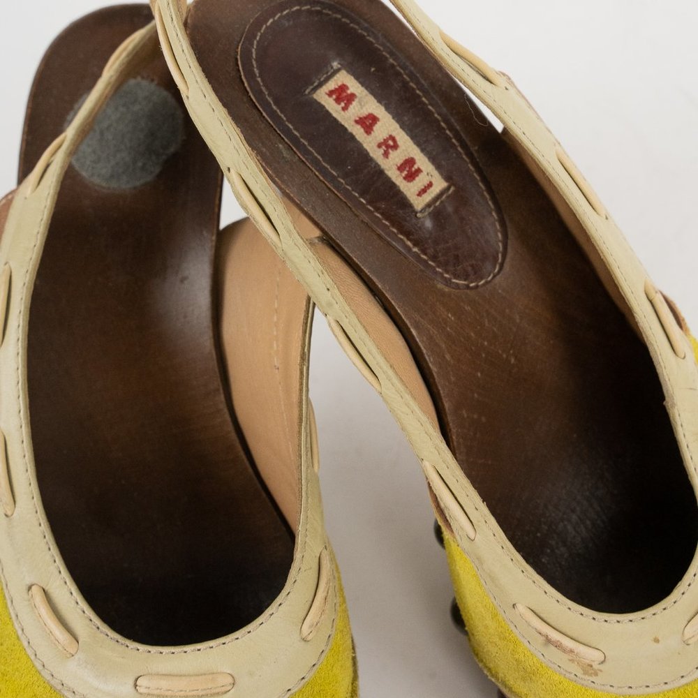Marni Peep-Toe Slingback Clogs - Picture 6 of 6